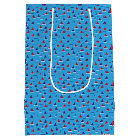 Sunday Sail Dark ミディアムペーパーバッグ (裏面)