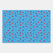 Sunday Sail Dark ラッピングペーパーシート (正面2)