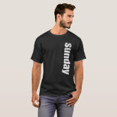 SUNDAY Shirt日のWEEK おもしろい Men Women Boys Tシャツ (正面フル)