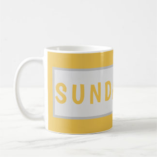Sunday Today - シンプルなコーヒーマグデザイン コーヒーマグカップ