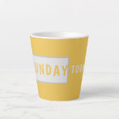 Sunday Today - ミニマル コーヒーマグ デザイン カフェラテマグ (正面)