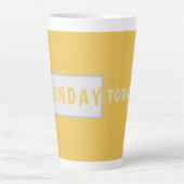 Sunday Today - ミニマル コーヒーマグ デザイン カフェラテマグ (正面)