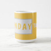 Sunday Today - ミニマル コーヒーマグ デザイン コーヒーマグカップ (中央)