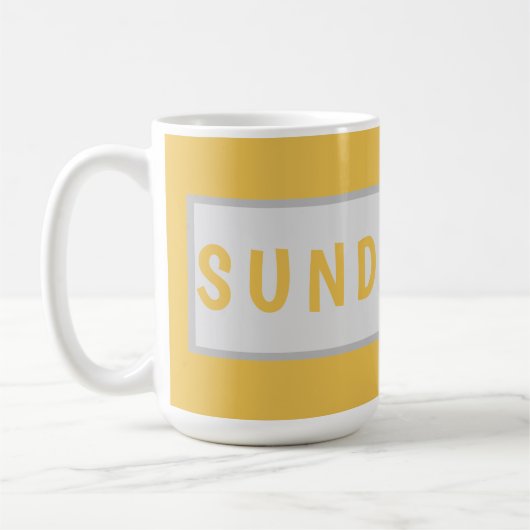 Sunday Today - ミニマル コーヒーマグ デザイン コーヒーマグカップ (左)