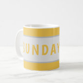 Sunday Today – Minimal Coffee Mug Design コーヒーマグカップ (正面左)