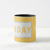 Sunday Today – Minimal Coffee Mug Design マグカップ (中央)