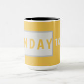 Sunday Today – Minimal Coffee Mug Design マグカップ (中央)