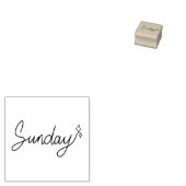 Sunday Weekday Journal Design ラバースタンプ (押印)