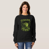 Sundays Are For Tennis Match Tennis Player Premium スウェットシャツ (正面フル)