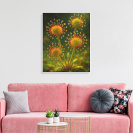 Sundew: Toxic Elegance Impressionist Art キャンバスプリント