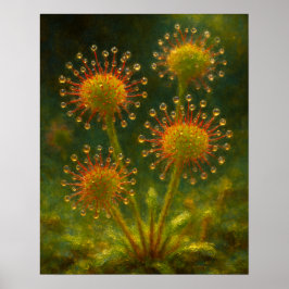 Sundew: Toxic Elegance Impressionist Art ポスター