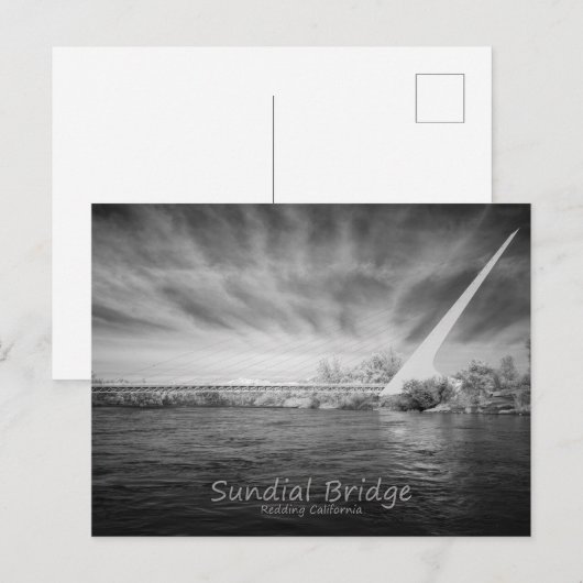 Sundial Bridge Monochrome ポストカード (正面/裏面)