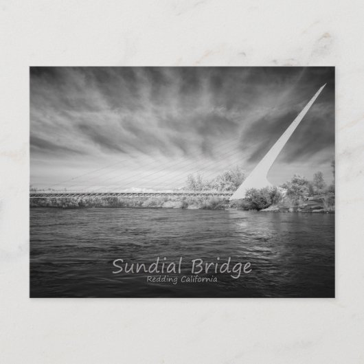 Sundial Bridge Monochrome ポストカード (正面)