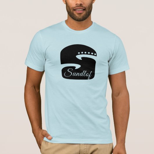 Sundlofのギターのロゴのティー Tシャツ (正面)