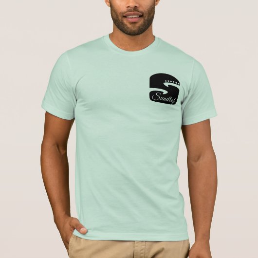 Sundlofのギターのロゴのティー Tシャツ (正面)