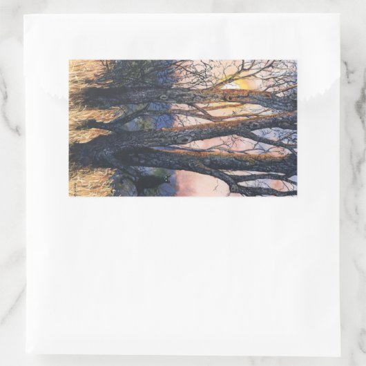 Sundown 長方形シール (バッグ)