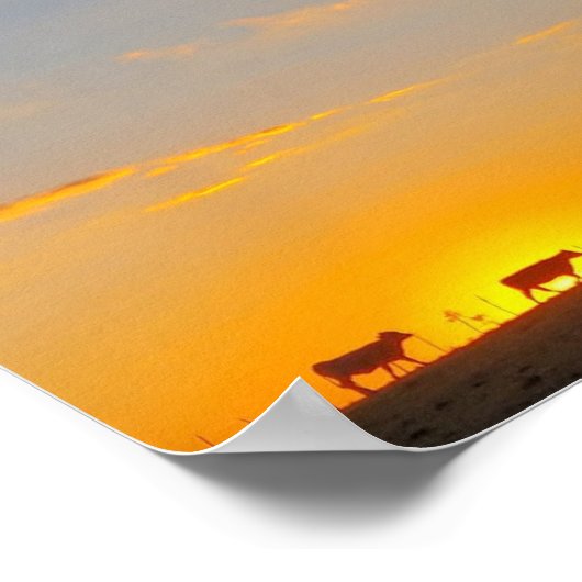 Sundown Silhouette ポスター (角)