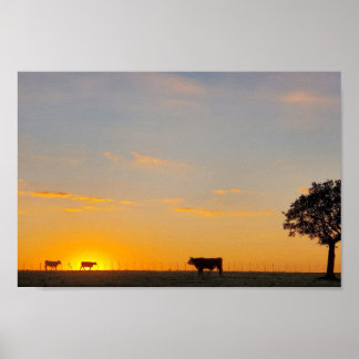 Sundown Silhouette ポスター