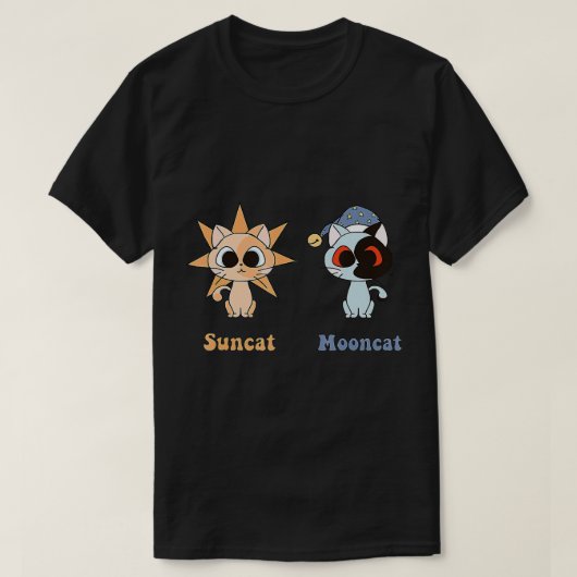 SundropとMoondropはFnaf Security Breach catsとして Tシャツ (デザイン正面)