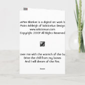 SunFire毛布 カード (裏面)