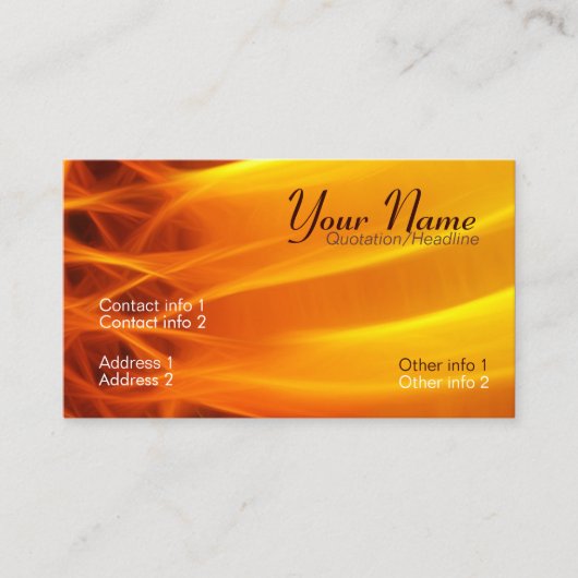 SunFlame名刺 名刺 (正面)