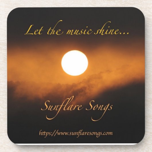 Sunflare Songs - Let the Music Shine Coaster コースター (正面)