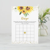 Sunflowerは途中のベビーシャワービンゴゲーム 招待状 (スタンド正面)