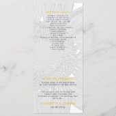 SunFlowerモダン結婚式 プログラム (裏面)