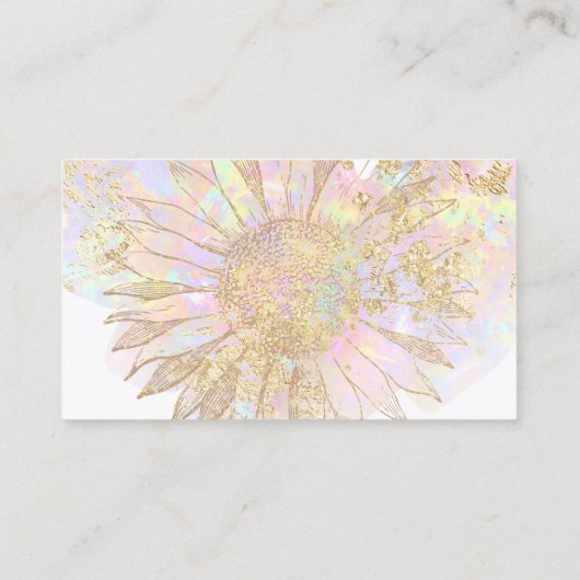 sunflowerロゴ感謝していビジネスカード 名刺 (裏面)