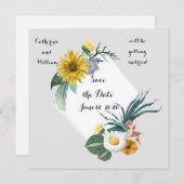 Sunflower日付の結婚発表を保存 セーブザデート (正面/裏面)