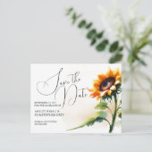 Sunflower日付はがきを保存 案内ポストカード (スタンド正面)