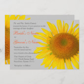  sunflower2 ウェディング 招待状 (正面/裏面)