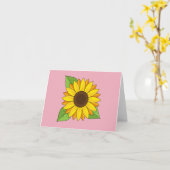 Sunflower カード (黄色い花)