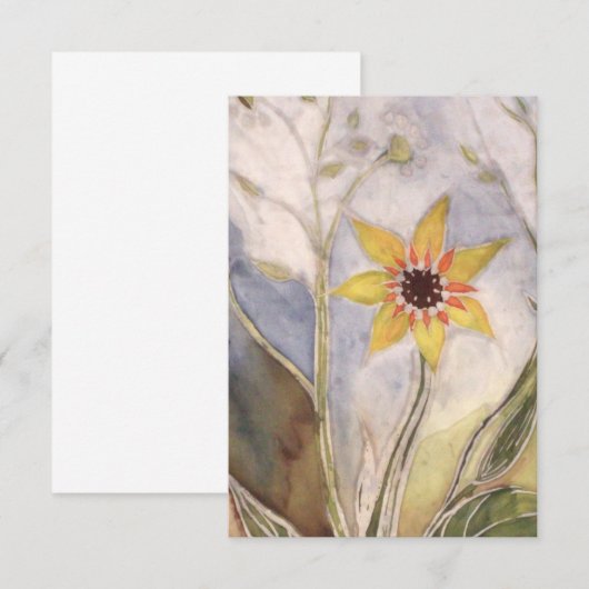 Sunflower サンキューカード (正面/裏面)