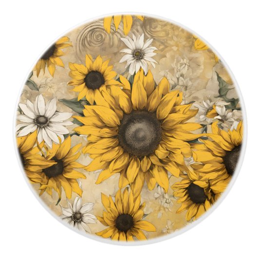 Sunflower セラミックノブ (正面)