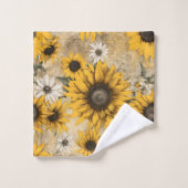 Sunflower バスタオルセット (ウォッシュタオル)