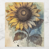 Sunflower ワインラベル (シングルラベル)