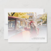 Sunflower 2024卒業パーティーフローラ写真グラード 招待状 (裏面)