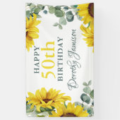 Sunflower 50th Birthday Party 横断幕 (縦)