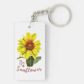 Sunflower Acrylic Keychain キーホルダー (裏面)