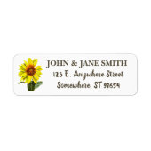 Sunflower Address Label ラベル (正面)