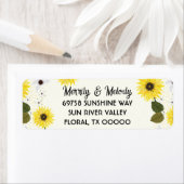 Sunflower Address Labels ラベル (インサイチュ)