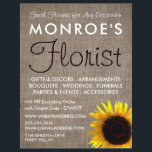 Sunflower and Burlap, Floristry Advertising チラシ<br><div class="desc">Sunflower and Burlap, Floristry Advertising Flyer by The Business Card Store.</div>