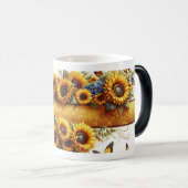 Sunflower and Butterfly Mug Wrap モーフィングマグカップ (正面右)