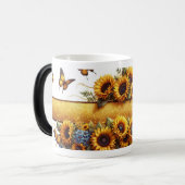 Sunflower and Butterfly Mug Wrap モーフィングマグカップ (正面左)