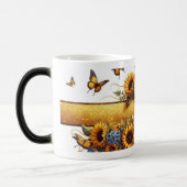 Sunflower and Butterfly Mug Wrap モーフィングマグカップ (左)