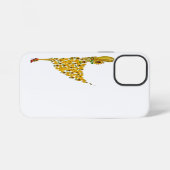 sunflower and girl  iPhoneケース (裏面横)