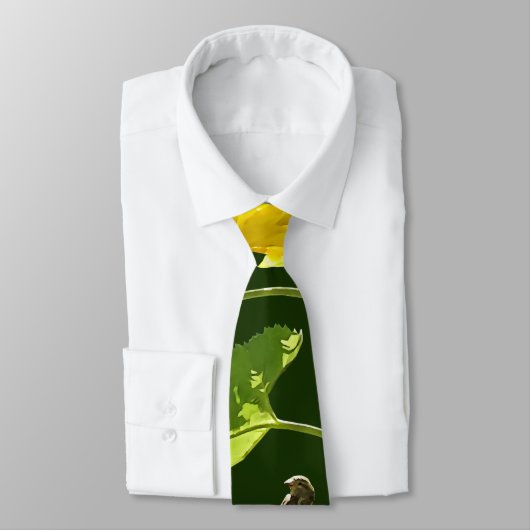 Sunflower and Sparrow ネクタイ (タイ)