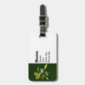 Sunflower and Sparrow ラゲッジタグ (正面縦)