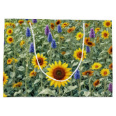 Sunflower and Wildflower Field ラージペーパーバッグ (裏面)